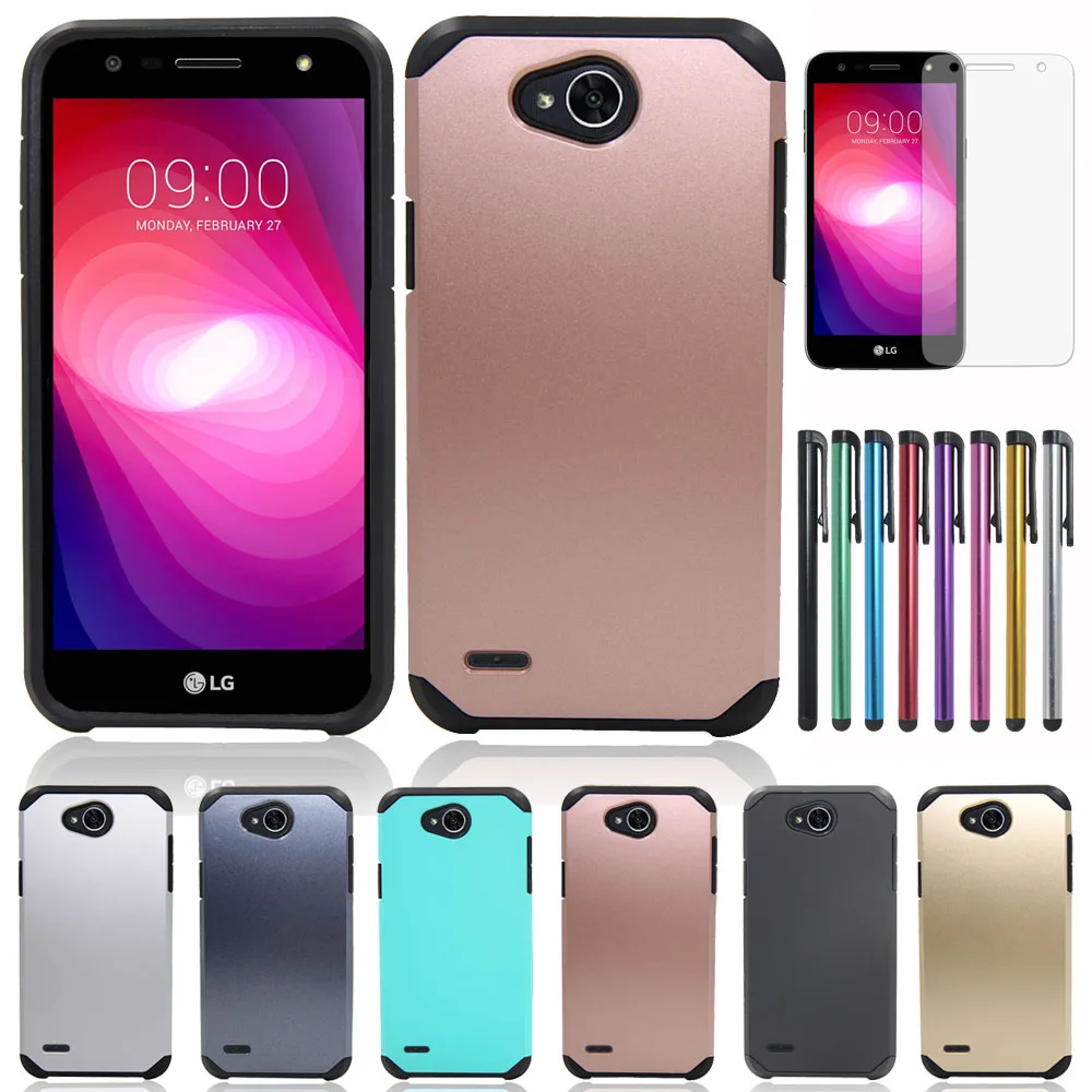 Для LG X Power 2 двухслойный тонкий прочный чехол для Xpower 2/LV7/K10 Power/X Charge/Fiesta LTE/Fiesta L64VL