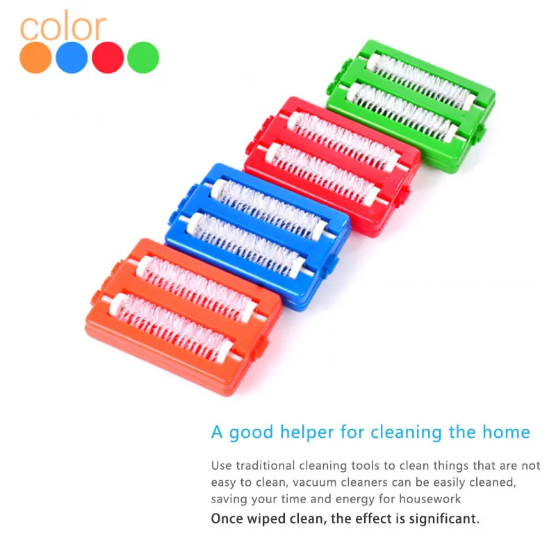 Double Home Cleaner Row Dust Brush Hand Held 1 Pc Table Sweeper Dirt Carpet Brushes Color Random | Дом и сад