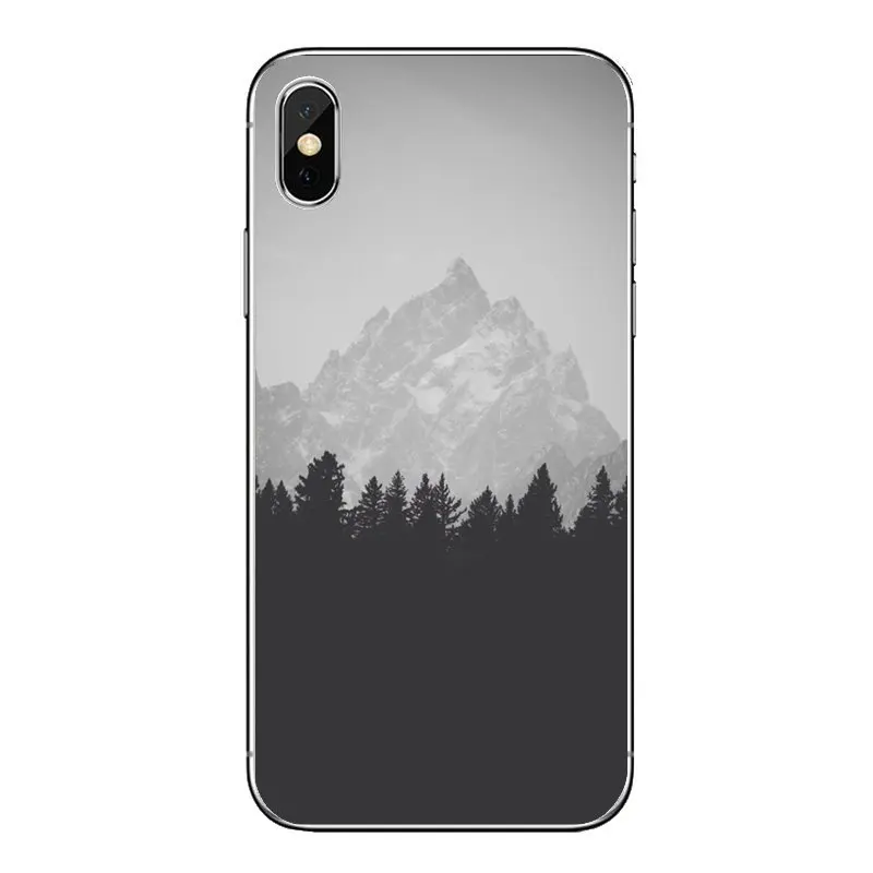 Мягкий прозрачный чехол для iPod Touch iPhone 4 4S 5 5S 5C SE 6 6S 7 8 X XR XS Plus MAX черный и белый цвета