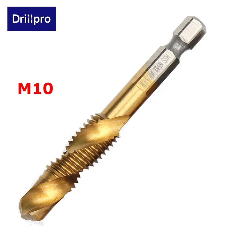 Drillpro Hss Сверло комбинированное сверло Зенковка набор титановый винт кран сверло набор Высокое качество