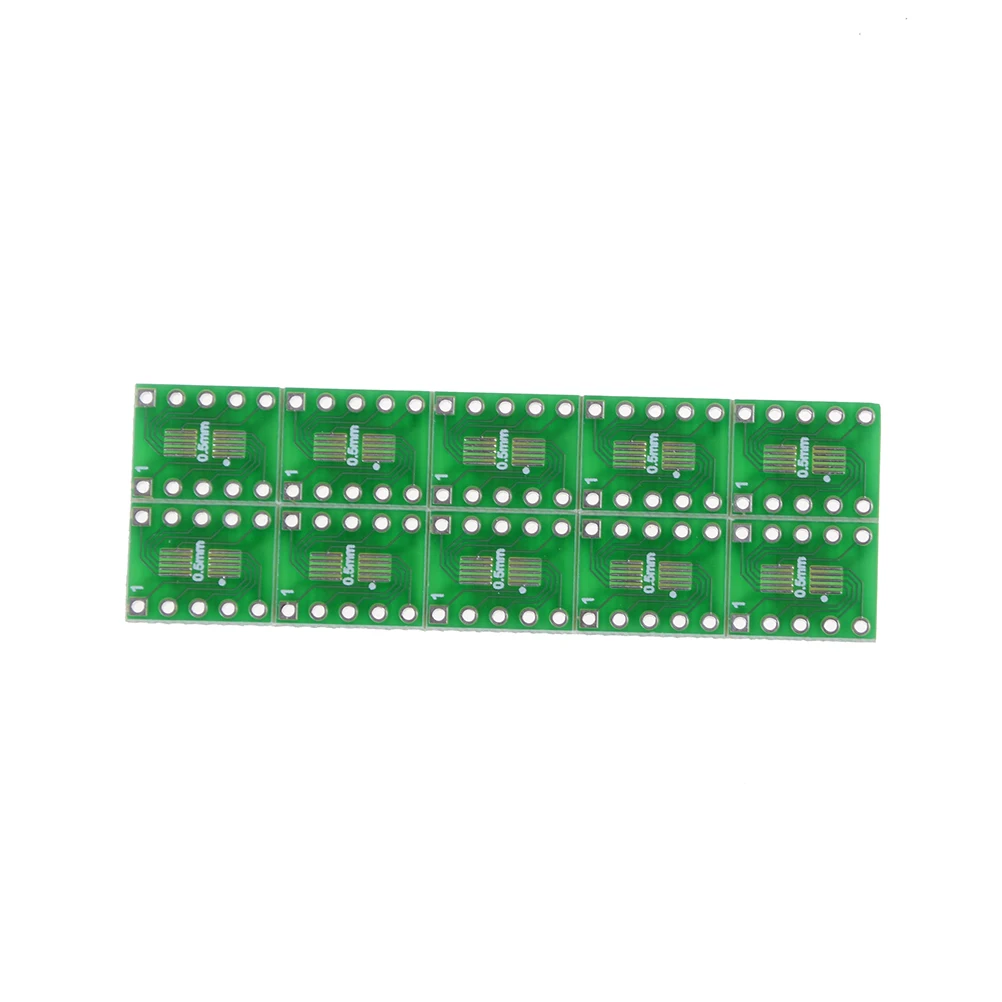 10 шт. SOT23 SOP10 MSOP10 Umax SOP23 к DIP10 Pinboard SMD для DIP адаптерной пластины 0 5 мм/0 95 мм до 2 54 Pin PCB