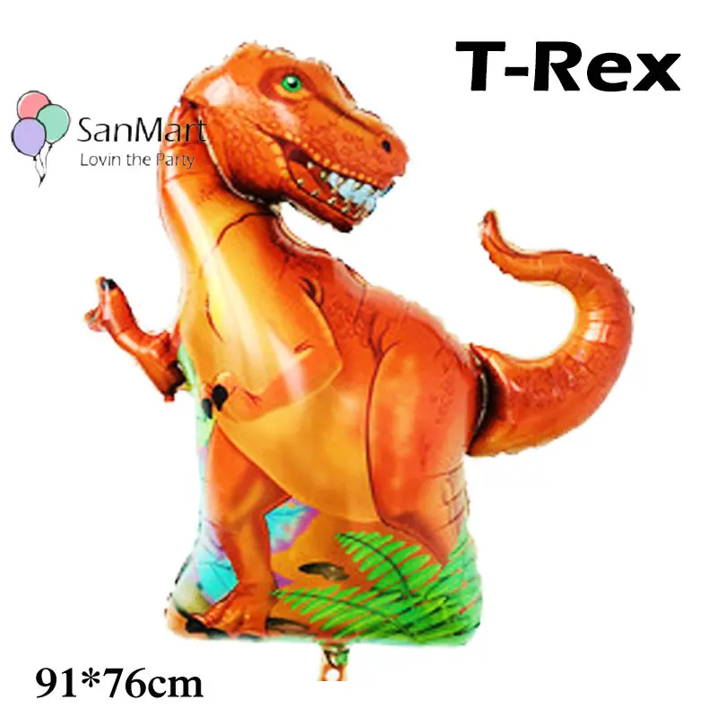 Динозавр вечерние принадлежности 36 &quotT Rex 3D Ultrashape фольгированный шар Дикая жизнь