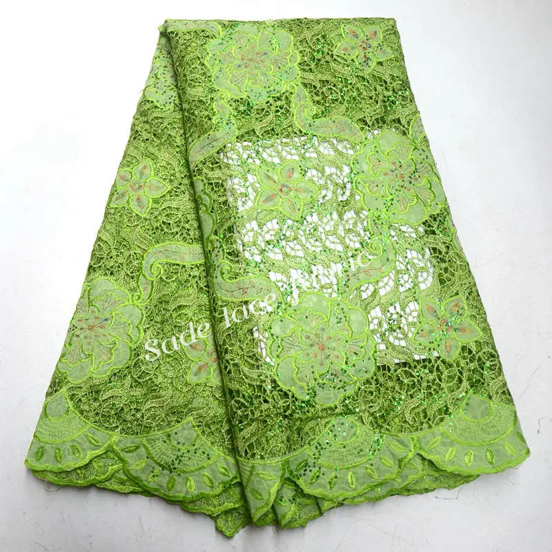 beautiful pink french lace guipure cord fabric mix swiss cotton fabrics with sequins for wedding QG628 | Дом и сад