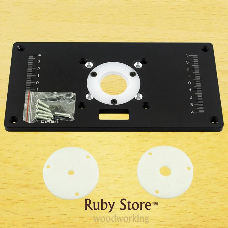 Алюминиевый маленький роутер вставная пластина для маршрутизатор триммеры 235 мм