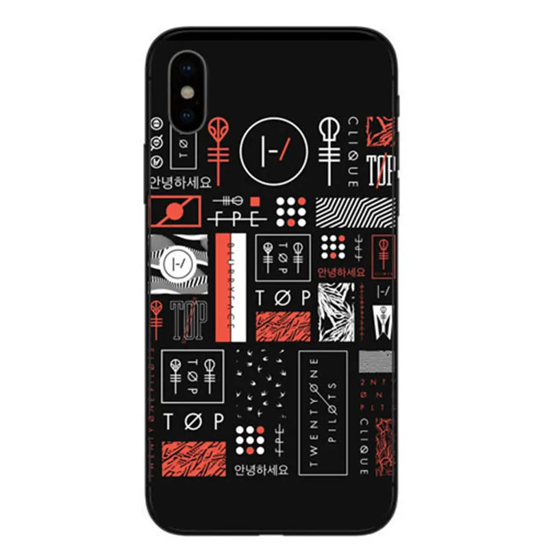 Twenty One Pilots для Fundas iphone 7 чехол Apple X 5 5S SE 6 6s 8 Plus задняя крышка телефона s capas |