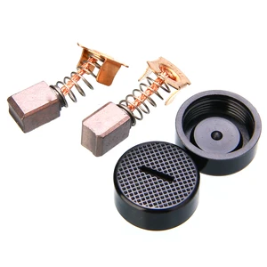 Сменные карбоновые щетки 1 пара, ручной инструмент для электродвигателя BGA450, BGA452, DGA452, GA400, BGA402 с колпачком для угольной щетки