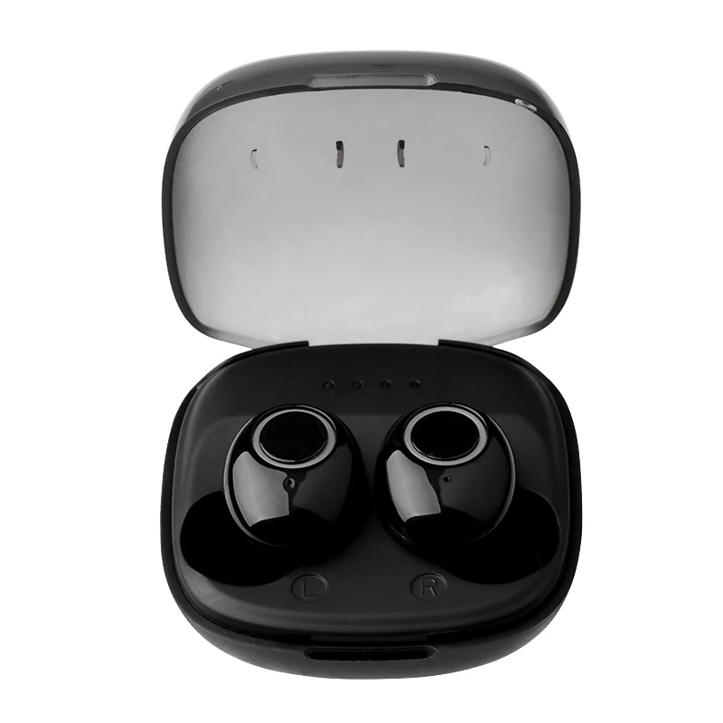 ROCK Bluetooth 5,0 наушники TWS Беспроводные Hi-Fi стерео наушники сенсорное управление наушники с микрофоном для samsung iPhone Xiaomi - Цвет: Black-2