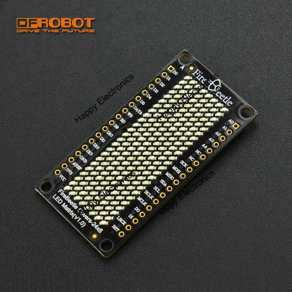 DFRobot FireBeetle покрывает экран со светодиодной матрицей 24x8 3 ~ 5 В HT1632C синий желтый