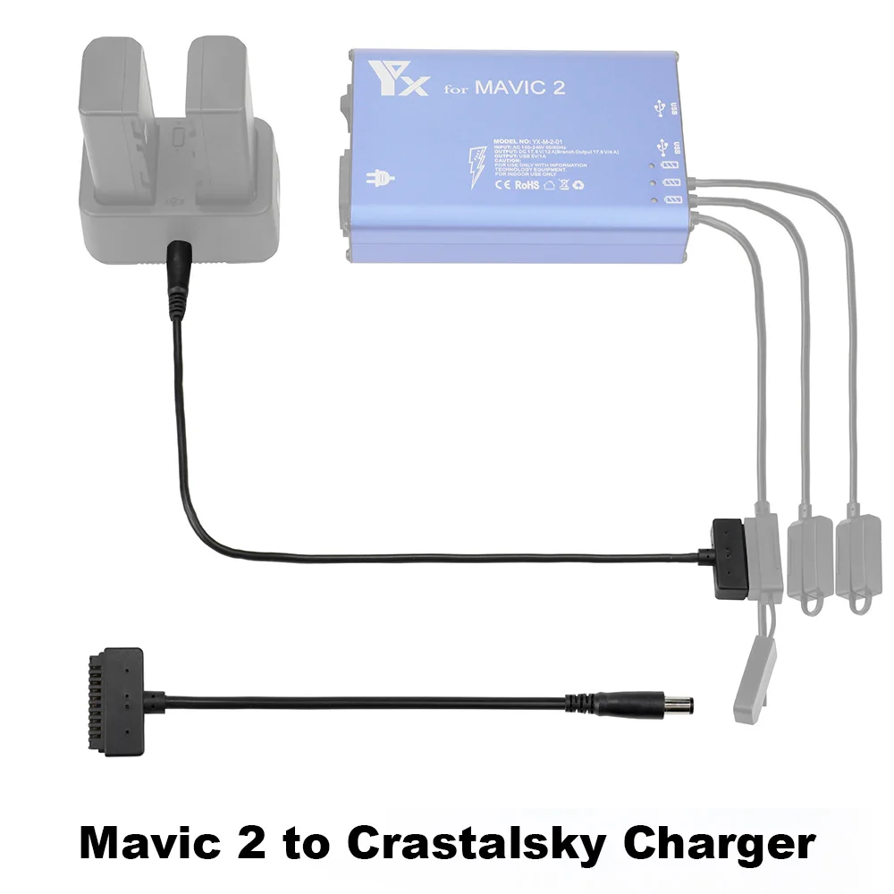 Кабель для зарядки аккумулятора CrystalSky DJI Mavic 2 Pro Zoom Drone Charger to Crystalsky 5 7 85 дюйма