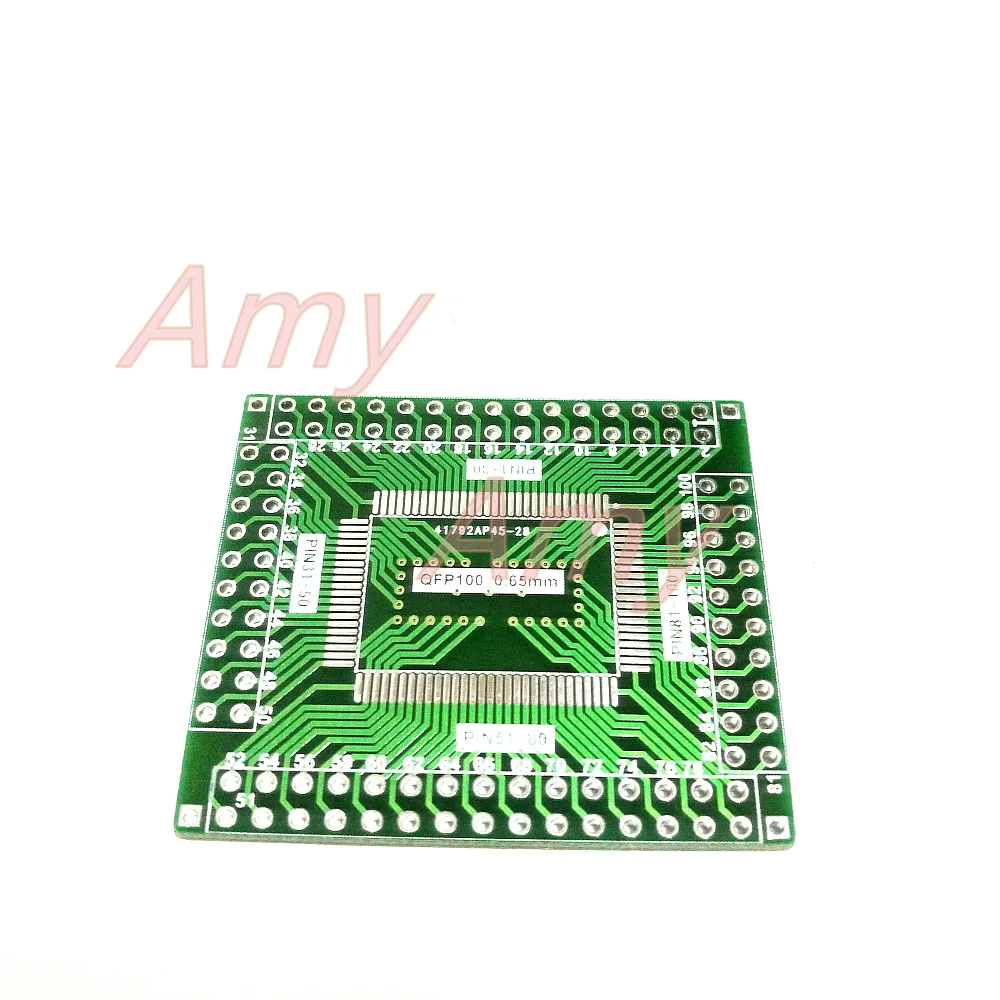 10 шт./лот LQFP100 Поворотная плата адаптера 0 65 мм pin pitch RTL8019 Ethernet чип cy7c68013|lot lot|lot 10pcspitch