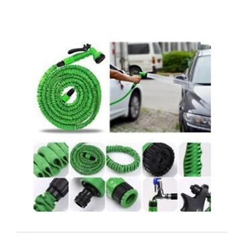 

Flexible Magic hose Expandable Garden hose reels water hose for watering Garden Car water Pipe 7 in 1 Spray Gun (EU) 25-200FT