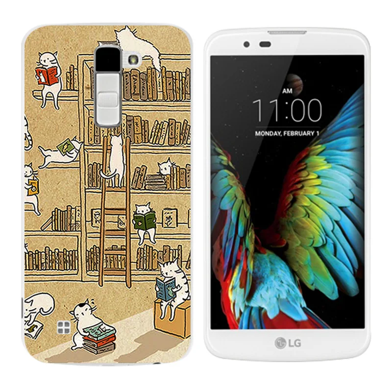 Мягкий ТПУ чехол для телефона LG K10 K 10 LTE K420N K430 K430DS 5 3 задняя крышка с принтом сосны |
