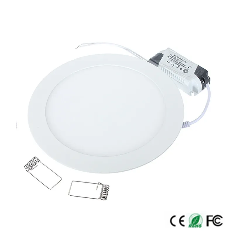20 шт. ультраяркая Круглая Панель 3 Вт 6 9 12 15 25 лм|panel light|round panel lightled ceiling recessed downlight |