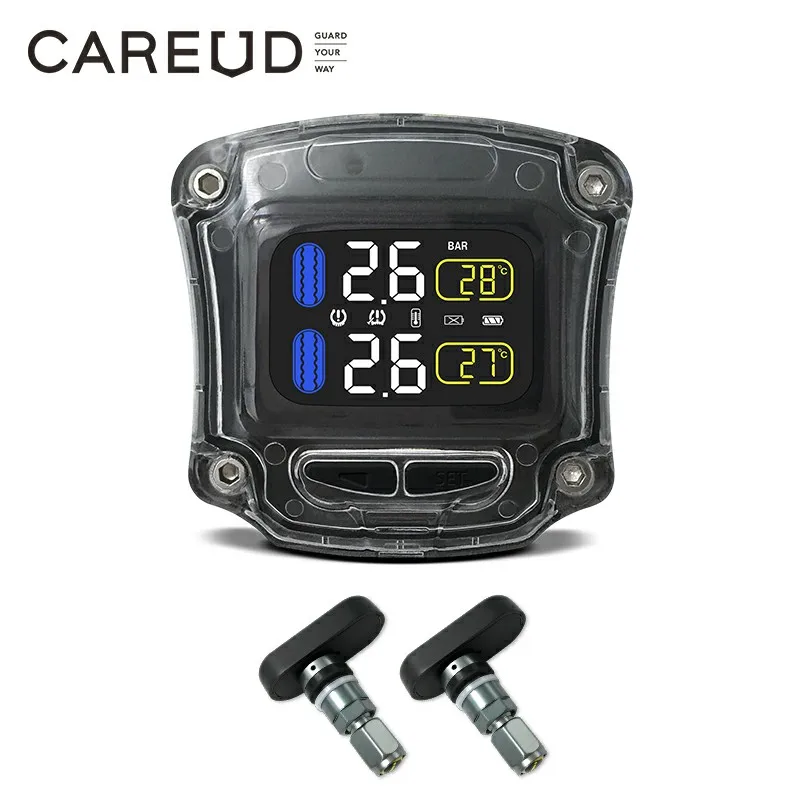 CAREUD M3 B Новейший беспроводной мотоцикл TPMS система мониторинга давления в шинах 2