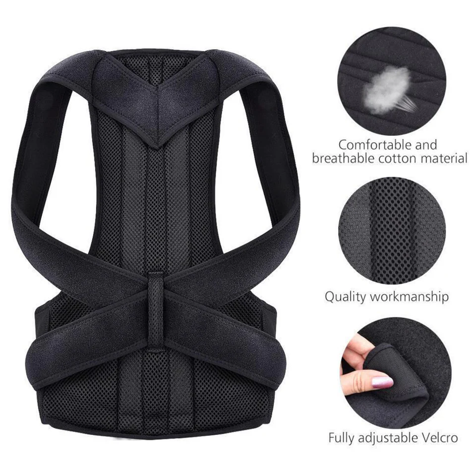 

Health Care Elastic Adjustable Belts Orthopedic Posture Corrector Correction Brace Shoulder Back Support Belts Corsets Plus Size