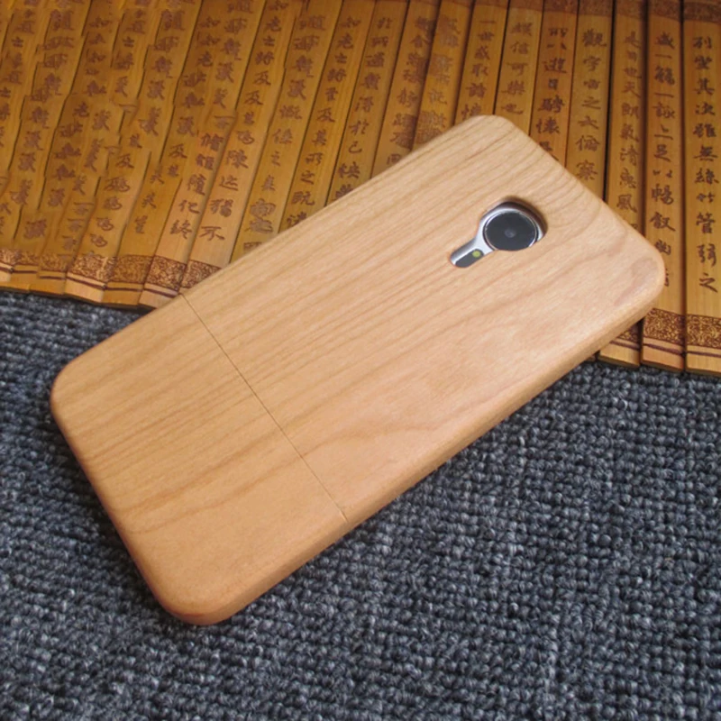 2018 luxury For Meizu MX5 case qimei Natural bamboo and wood shell back cover for MX 5 5.5inch |