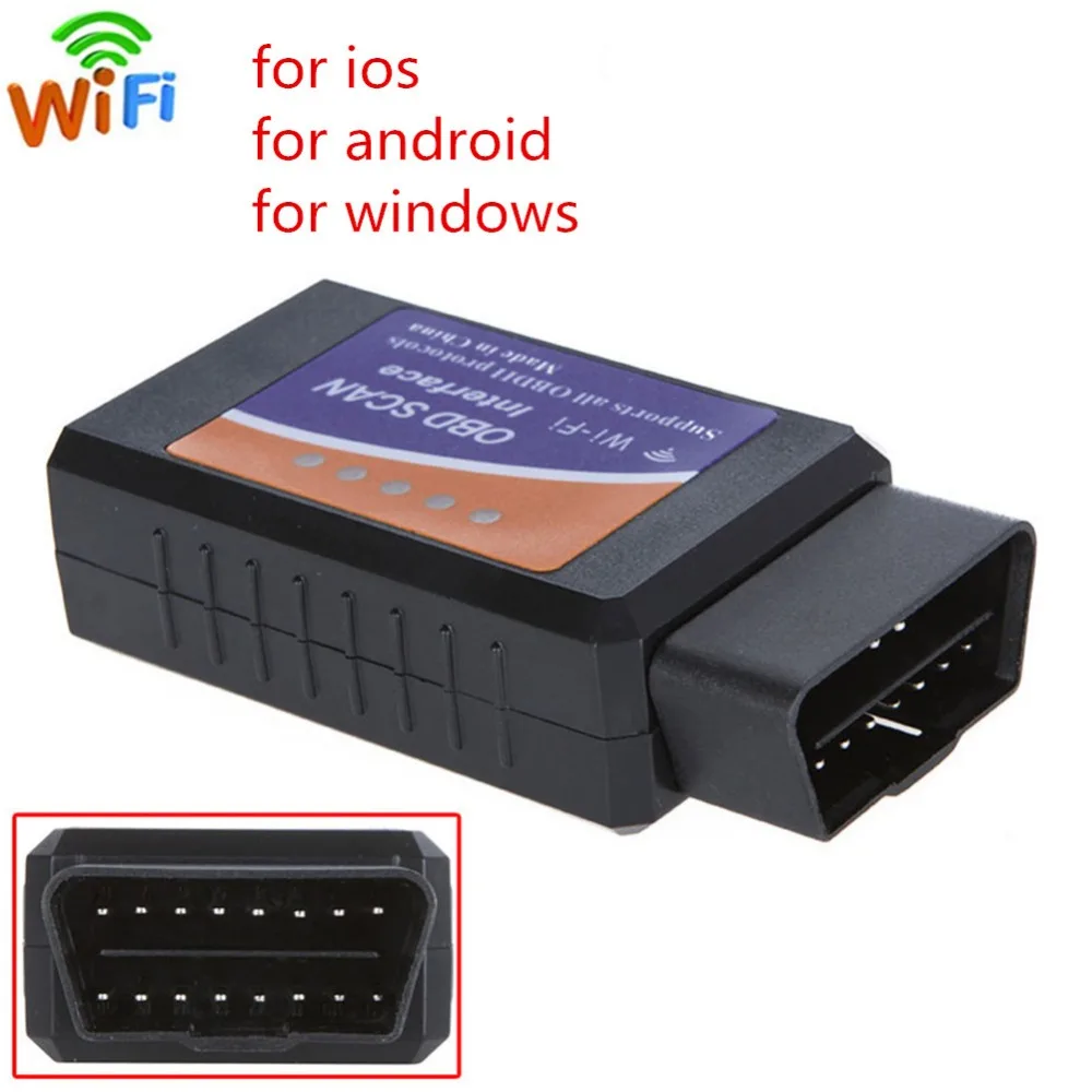 Автомобильный диагностический сканер ELM 327 Wifi V1.5 OBD2 OBDII чип PIC18F25K80 автомобильный