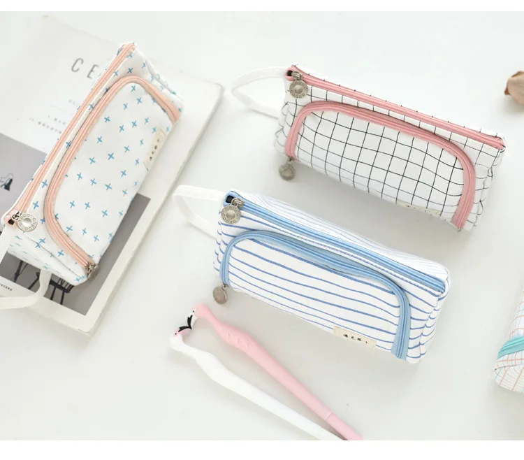 Чехол для карандашей милые Канцтовары девочек сумки ручек вместительная коробка