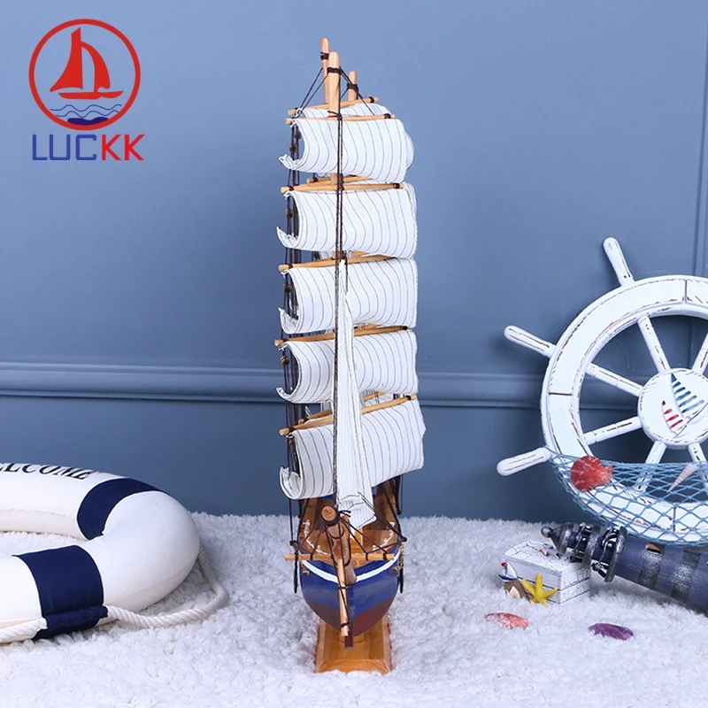 Деревянная модель корабля LUCKK 80 см для самостоятельной сборки игрушечная