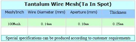 (Ta1&gt99.5%) Hole size 0.18mm(100 mesh) Tantalum wire mesh 50mmX50mm stock supply | Инструменты