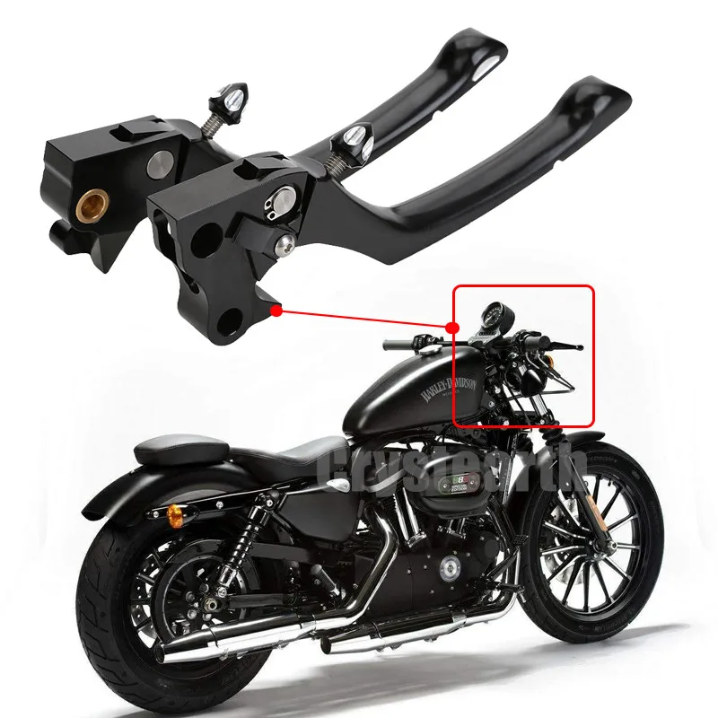 Регулируемый мотокроссные тормозные рычаги для Harley Sportster XL 883 1200 2004 2013 XL883 XL1200
