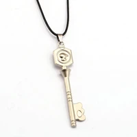 10pcslot fairy tail necklace lucy heartfilia star key fashion rope pendant fans gift anime jewelry accessories