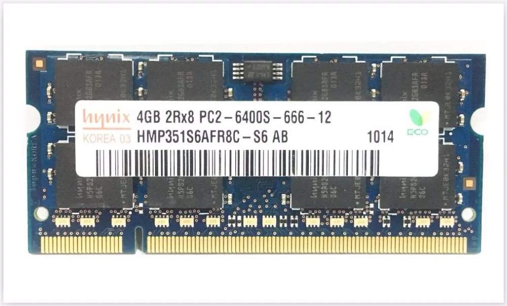 Hynix чипсет NB 1 ГБ 2G B 4 Гб PC3 DDR2 667 МГц 800 5300s 6400s лэптоп ноутбук память Оперативная память SO-DIMM 1g 2G 4g 667 800 МГц