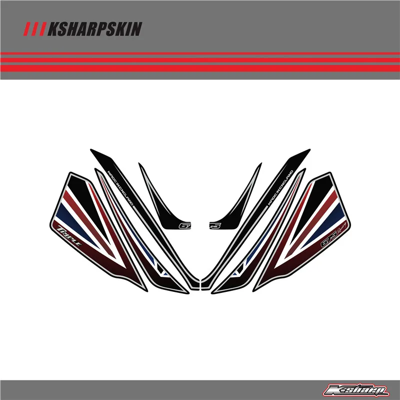 Передний обтекатель мотором цифровая доска 3D защитный гель для TRIUMPH Daytona 675