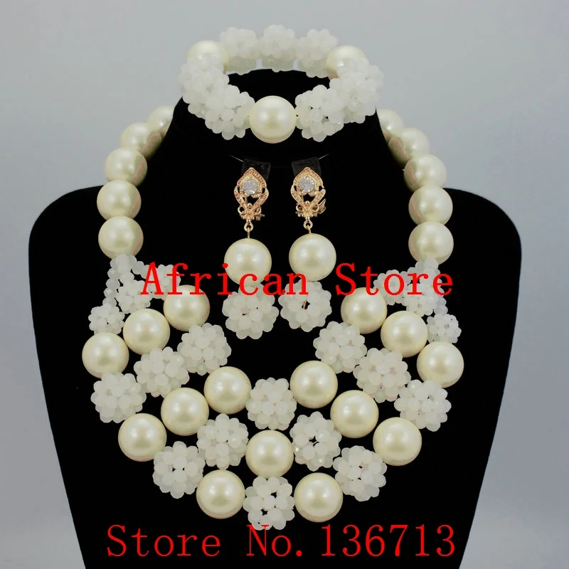 

2016 Lovely Purple African Beads for Women Jewelry Set Handmade Nigerian African Beaded Choker Necklace Set Free ShippingBC323-5
