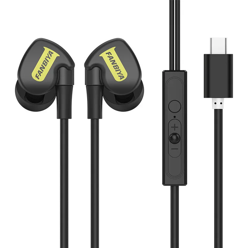 USB Тип C наушники стерео Hi Fi ушные крючки спортивные супер бас tHeadset с Micphone для Letv