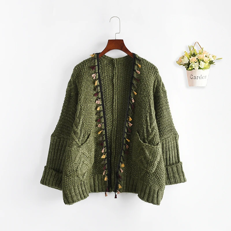 Women Knitted Sweater Spring Autumn Korean Patchwork Long Sleeve Cardigan Knitting Coat Streetwear Causal Clothing tops |