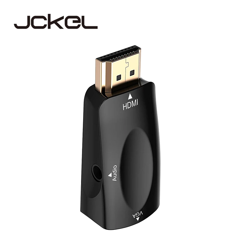 JCKEL HDMI к VGA адаптер мужчин и женщин 1080P видео конвертер переключатель с 3,5 аудио Aux кабель для PS3/PS4/ПК/ноутбука/DVD/Xbox