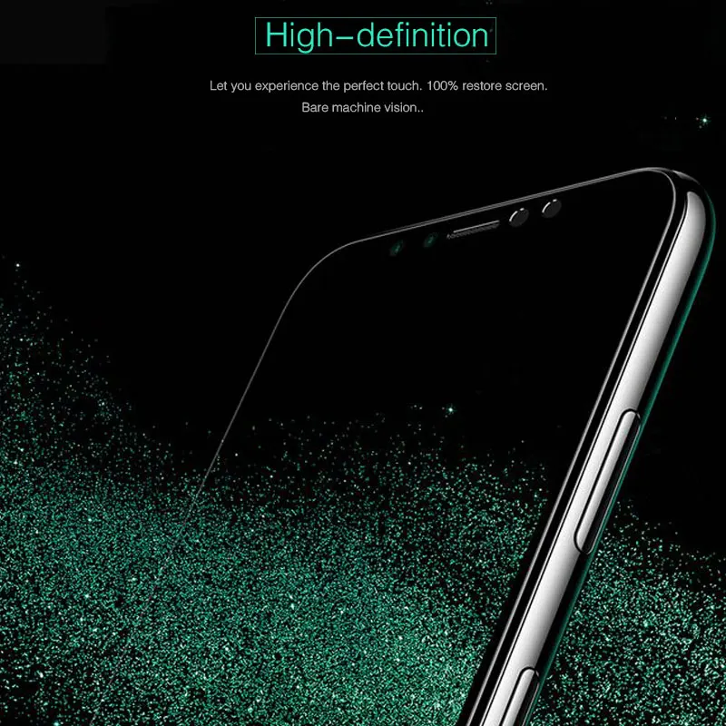 Черное полное покрытие 2.5D цветное стекло для Iphone 6 Plus 6s Se 7 8 X Xr Xs Max защитная