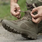 Ботинки мужские тактические, военные армейские ботинки, дышащие, тактическая рабочая обувь для ходьбы, весна-осень