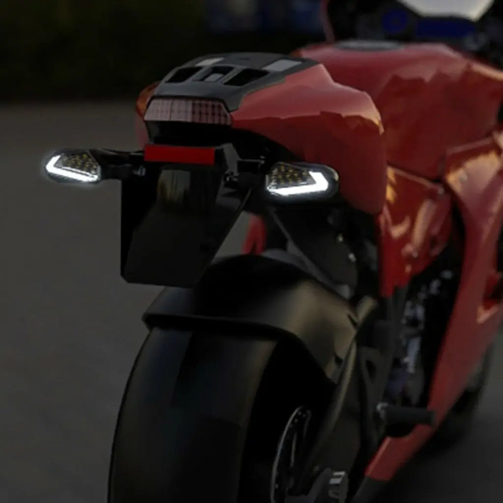 2x мотоциклетные Светодиодные поворотники световые лампы мигалки дневные