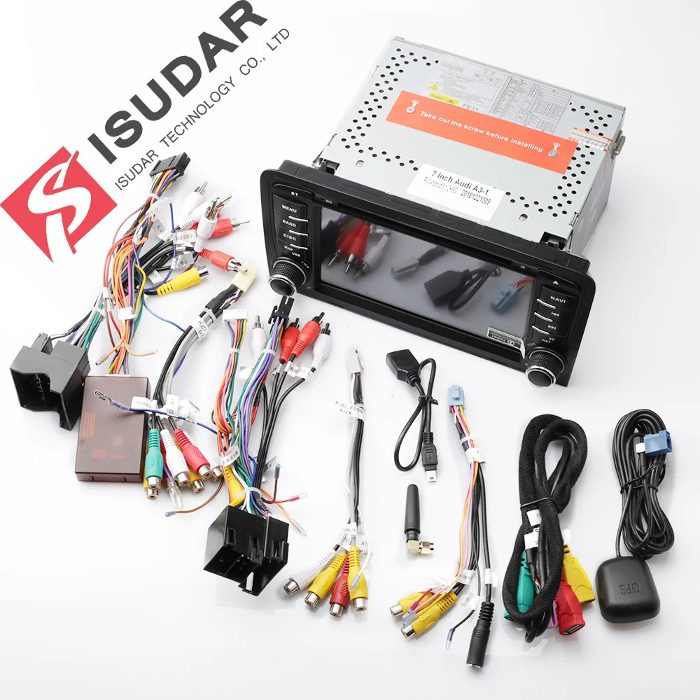 Isudar Автомагнитола 2 Din с 7 Дюймовым Экраном на Android 8.0 Для Автомобилей Audi/A3/S3 8 Ядер 4GB