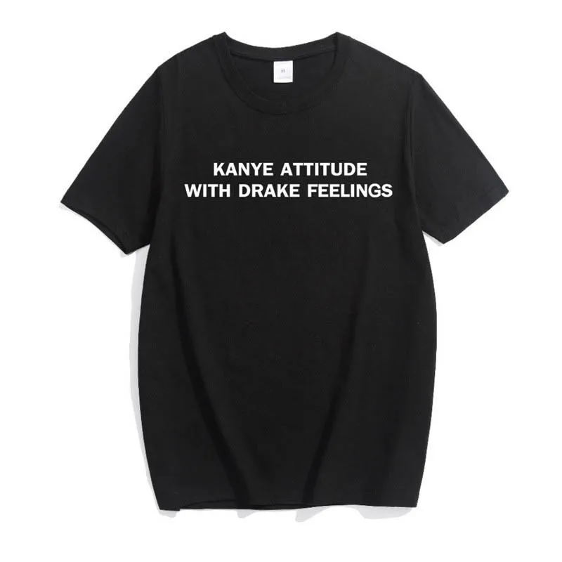 2018 Летняя женская футболка с надписью Drake Feelings хлопковая забавная для девушек топ
