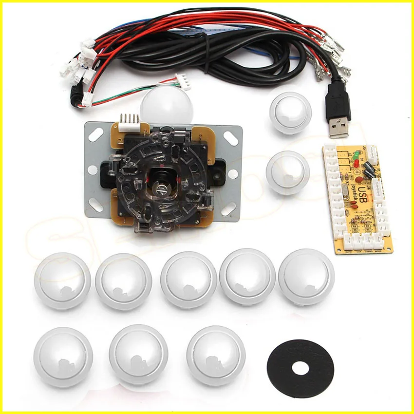 DIY аркадный джойстик набор ручек наборы 5 pin 24 мм/30 мм кнопки запасные части USB