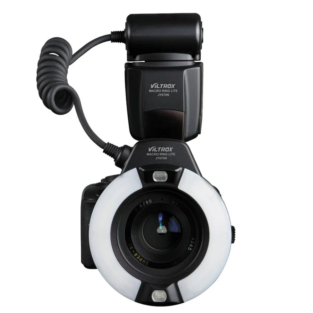 Viltrox JY 670C DSLR Камера фото светодио дный кольцо вспышка для макросъемки TTL Speedlite свет