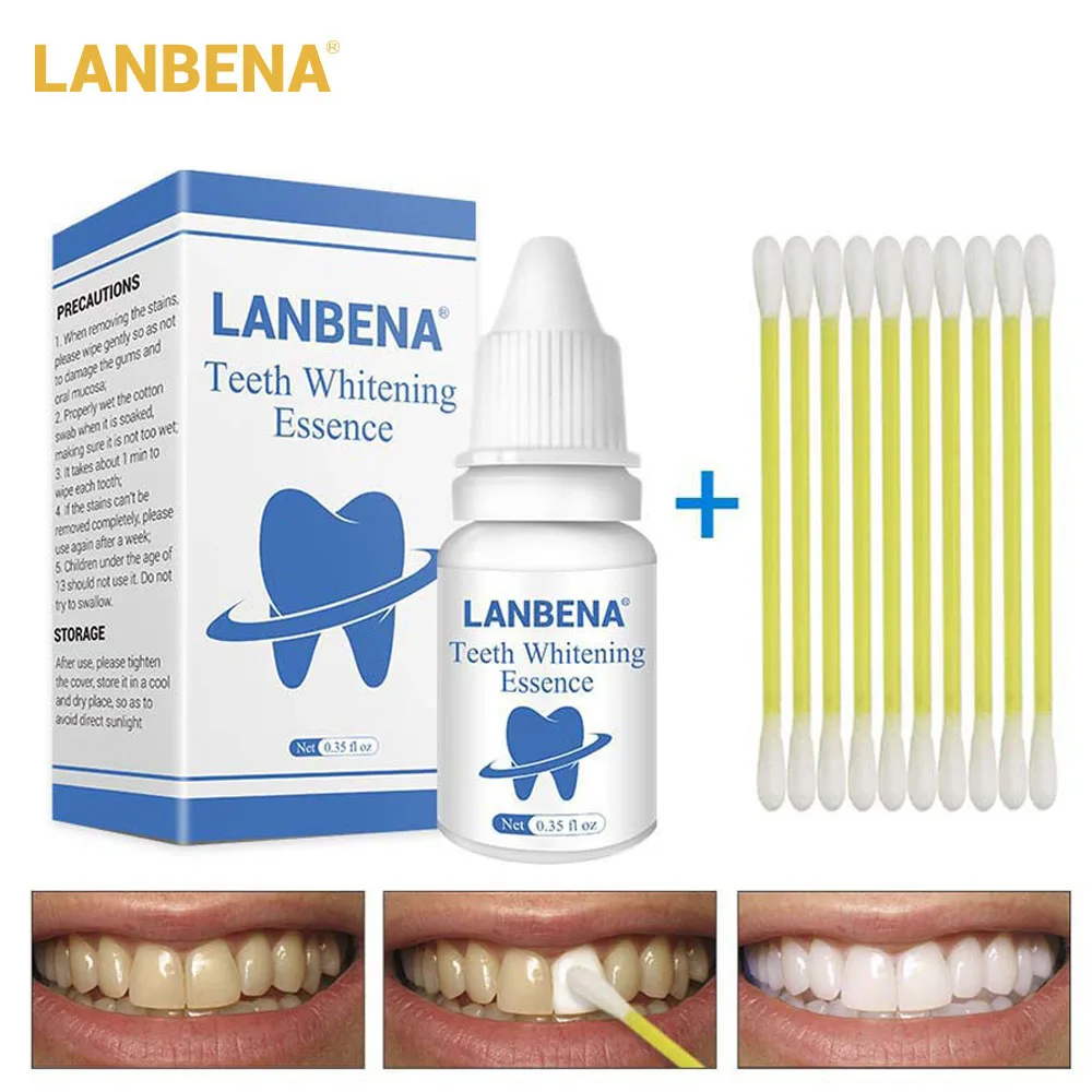 LANBENA отбеливание зубов пудра с эссенцией гигиена полости рта Чистящая сыворотка