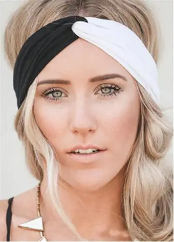 

Patchwork Turban Headbands for Women Twist Stretch Hairbands Sport Headband Yoga Headwrap Head Band Bandana Girls Hair Accessory