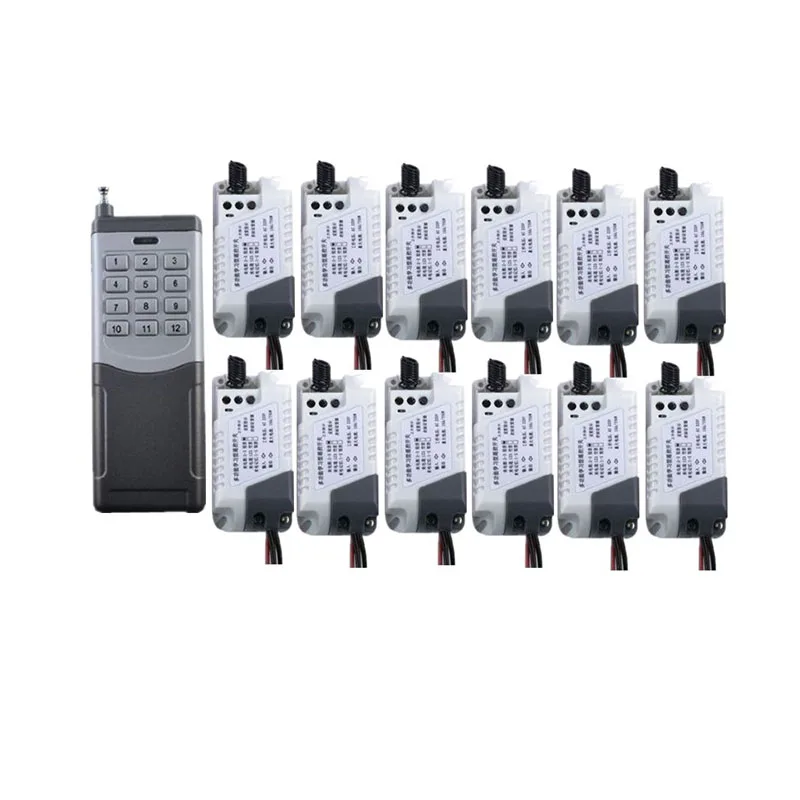 AC 220V single wireless remote control switch high power water pump 2000m 12-button lamp motor controller | Обустройство дома