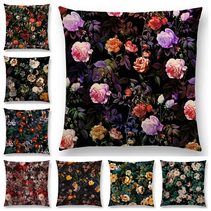 Горячая Распродажа Великолепный цветочный принт ночного леса сада красивые