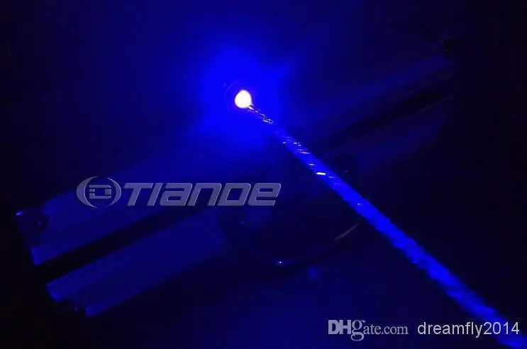 Best-waterproof 70000mW / 10W focusable burning Blue laser pointer + glasses +free |
