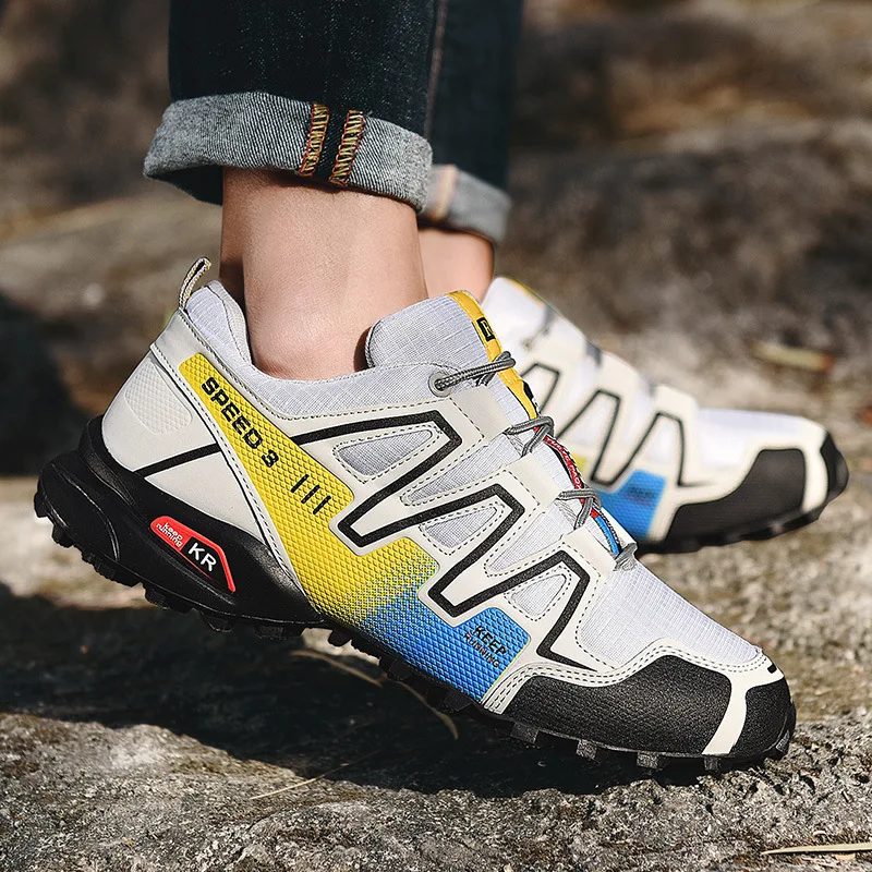 Новый большой Размеры на открытом воздухе Альпинизм обувь с нескользящей