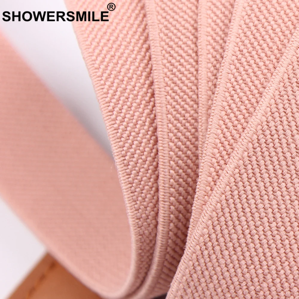 SHOWERSMILE, подтяжки для брюк для женщин, розовые подтяжки, подтяжки для женщин, 3 зажима, Y Back, отрегулируйте, кожаные, милые, повседневные, дамские штаны, ремень