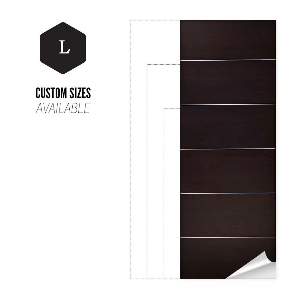 Креативная 3D наклейка на дверь черные серебристые деревянные ворота сделай сам