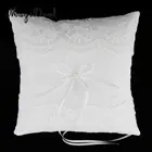 MagiDeal нежный Свадебная церемония, вечеринка жемчуг кружевное кольцо Подушка для помолвки Свадебное предложение декор белый