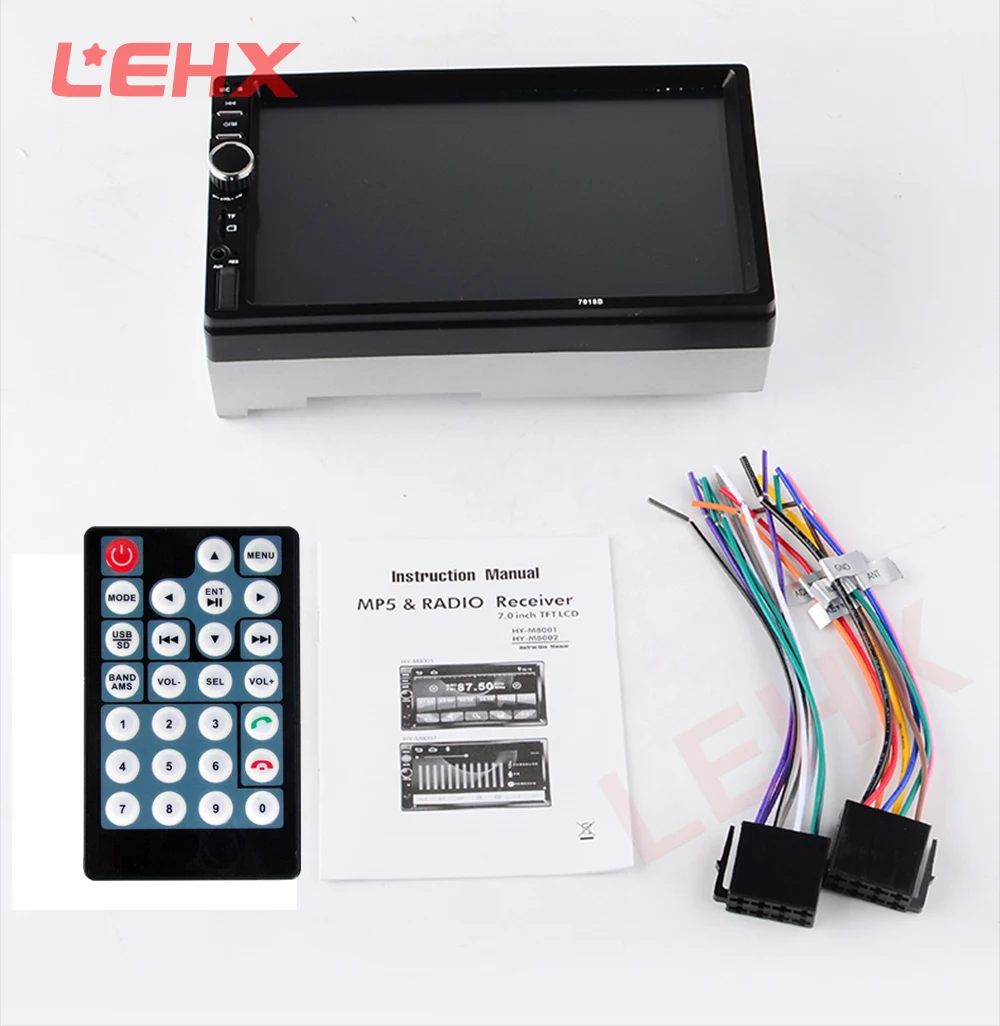 LEHX 2din 701 м автомобильное радио 7 &quotсенсорный в тире Авто MP5 Аудио плеер Bluetooth