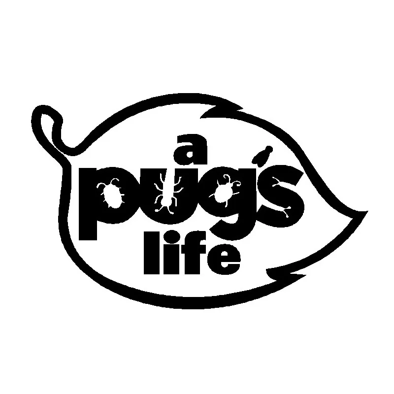 Светоотражающие наклейки A PUG'S LIFE 10*15 см персонализированные автомобильные